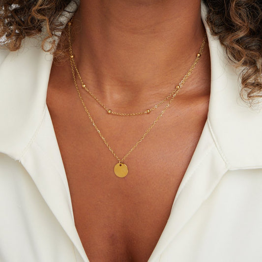 Collana con Disco Stratificato