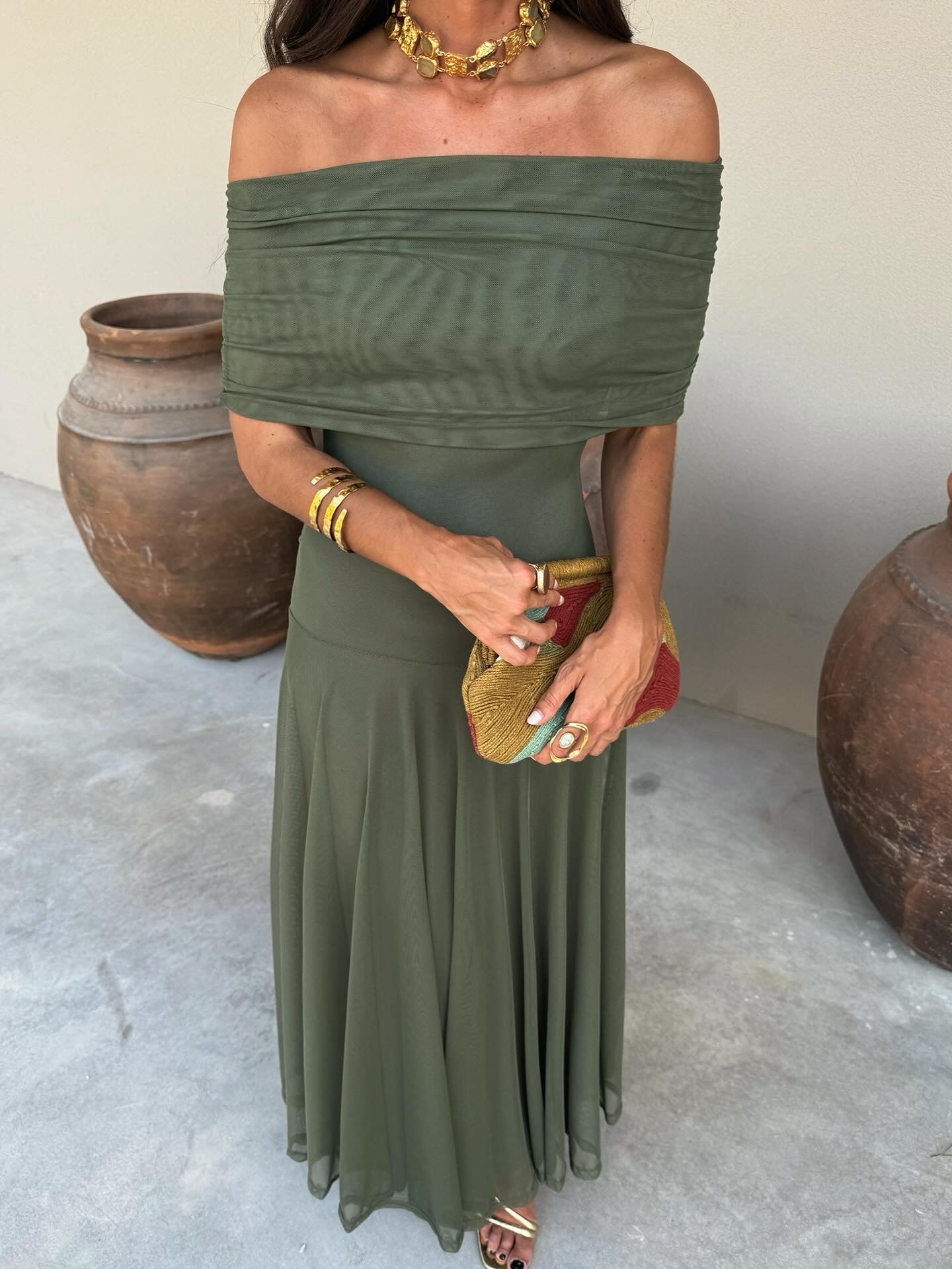 Chiara - Vestito in terracotta