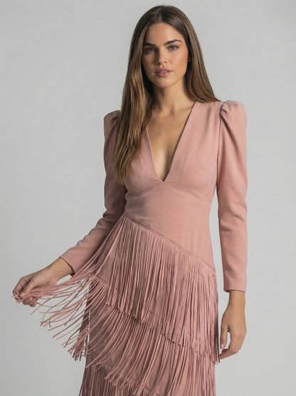 Rosella - Vestito con frange