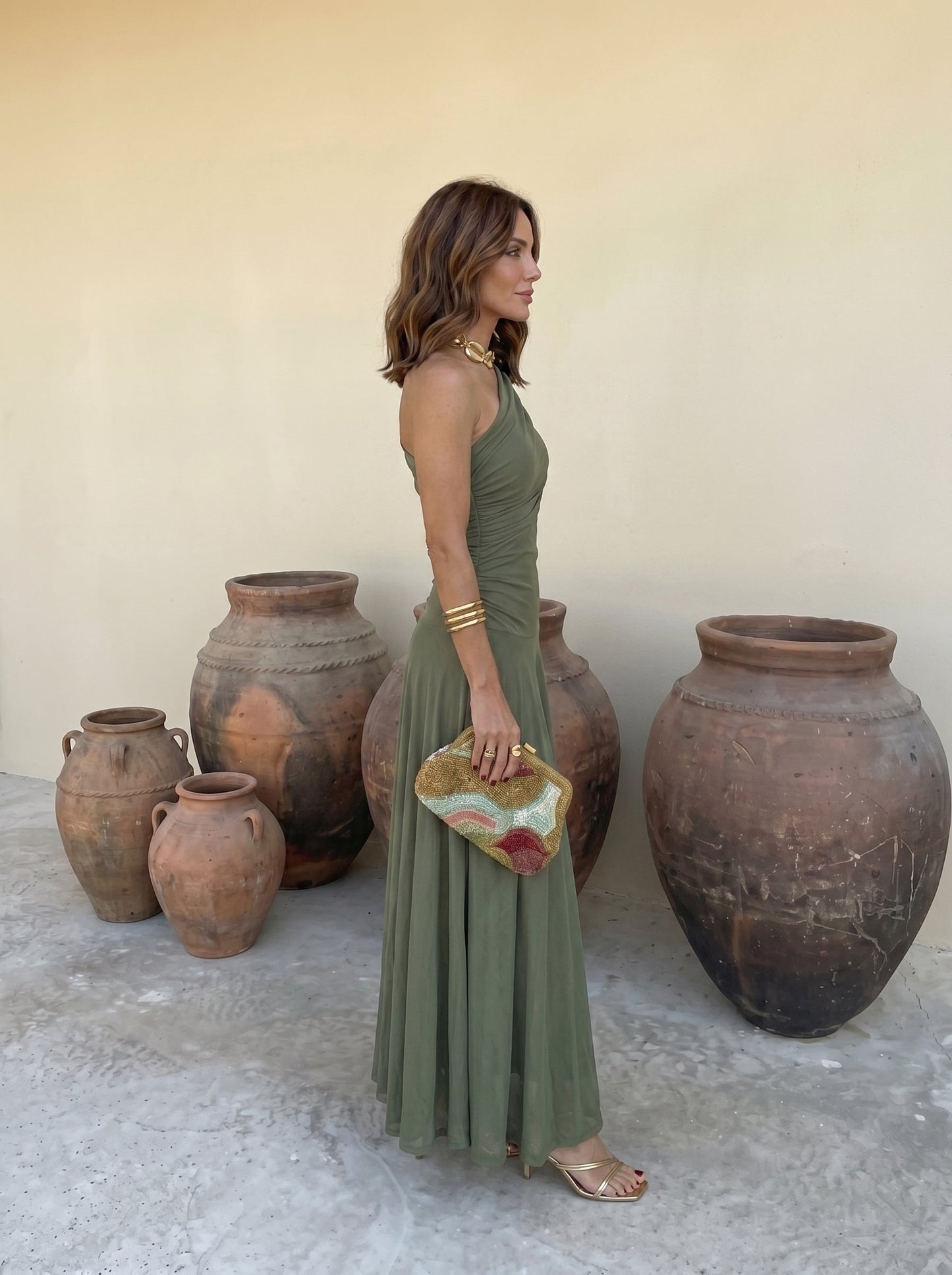 Chiara - Vestito in terracotta